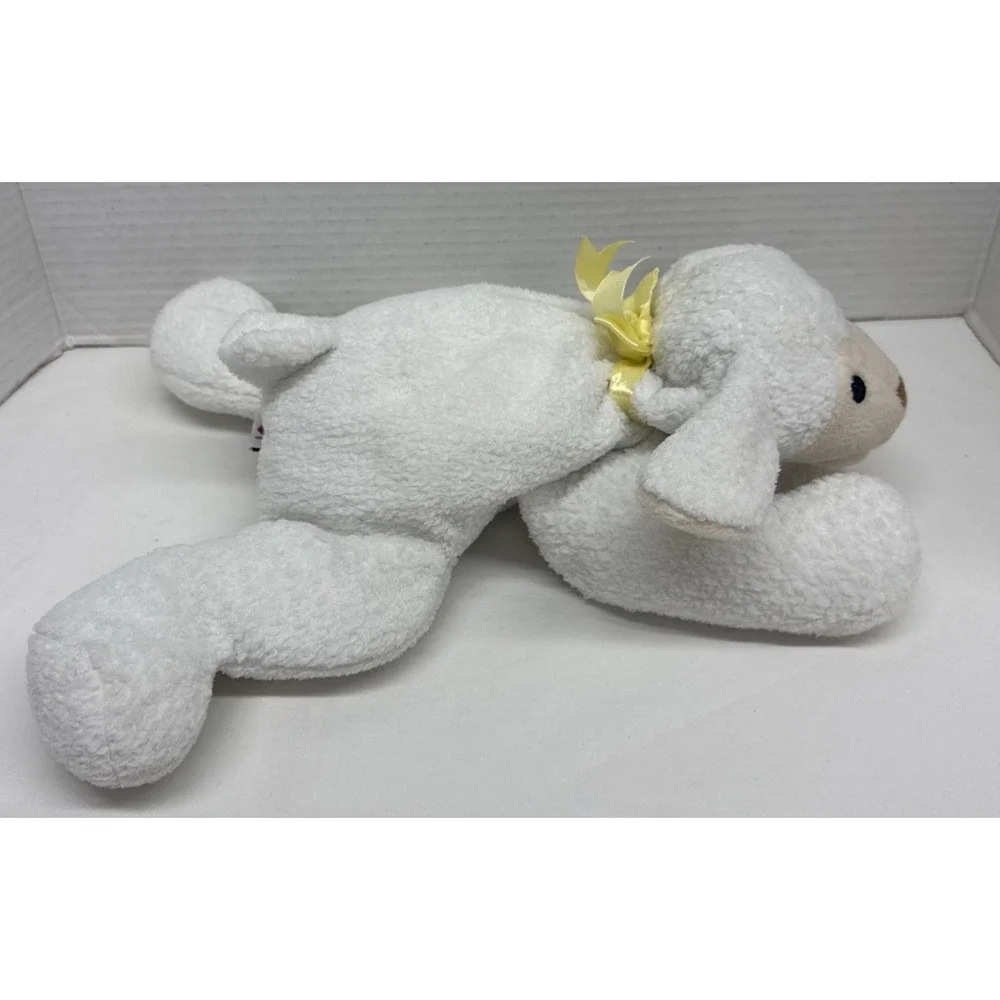 TY Pillow Pals Vintage BaBa Lamb White Sheep Plush Floppy Stuffed Animal 1996